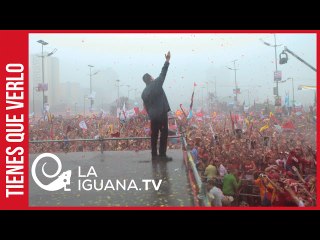 Histórico cierre de campaña: Hace 8 años el Comandante Chávez estuvo con el pueblo bajo la lluvia