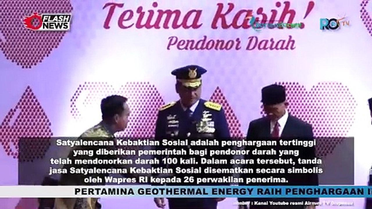 Kasau Marsekal TNI M. Tonny Harjono Terima Penghargaan Satyalencana Kebaktian Sosial