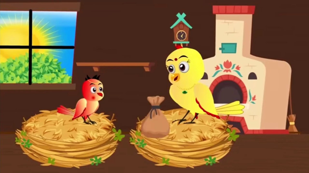 tuni chidiya cartoon for kids  birds cartoon for children  hindi urdu story - 1080