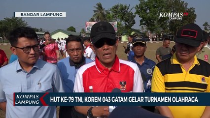 Sambut HUT TNI ke-79, Korem 043 Gatam Gelar Turnamen Olahraga
