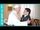 Del lado de Papa Francisco: Así Maradona cuestionó la opulencia de la Iglesia Católica