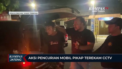 Aksi Pencurian Mobil Pikap Terekam CCTV