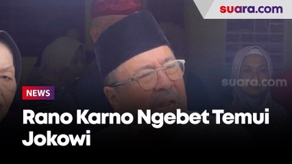 Ngebet Temui Jokowi, Ini yang Akan Ditanyakan Rano Karno