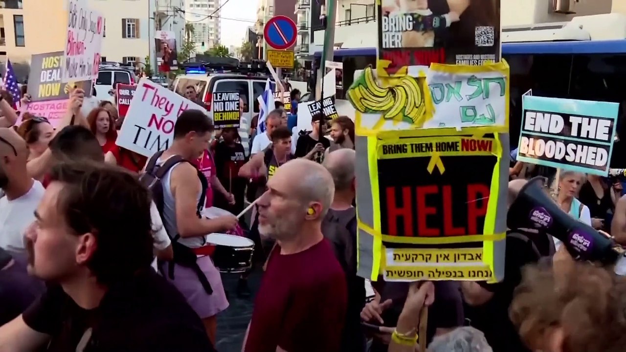 İsrailli protestocular rehine anlaşması için ABD Dışişleri Bakanı Blinken'a çağrıda bulundu