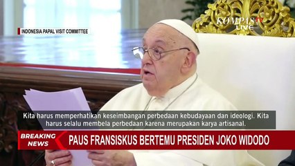 [FULL] Pidato Paus Fransiskus di Istana, Puji Indonesia Negara Luar Biasa Dalam Perbedaan