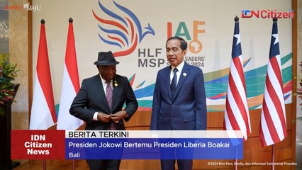 Pertemuan Bilateral Presiden Jokowi dan Presiden Liberia Joseph Nyuma Boakai