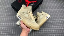 Off-White x Air Jordan 4“Cream/Sail”