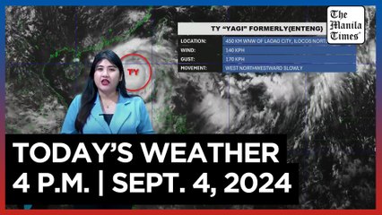Today's Weather, 4 P.M. | Sept. 4, 2024