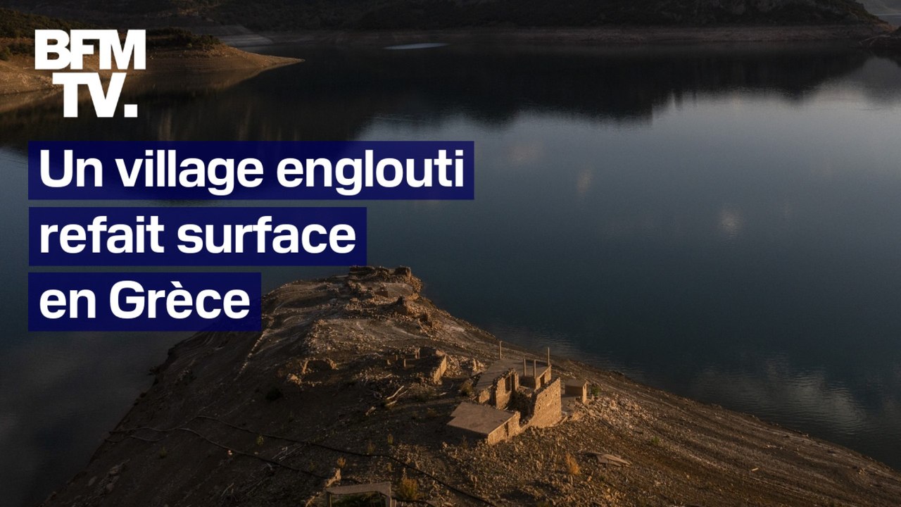 Grèce: un village englouti depuis 50 ans refait surface à cause de la sécheresse