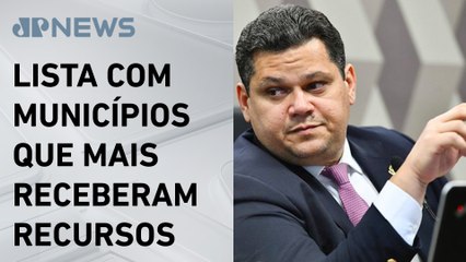 Cidades favorecidas por Alcolumbre encabeçam lista de maiores recebedoras de emendas parlamentares