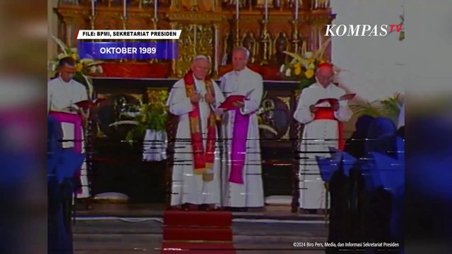 Jejak Perjalanan Paus Yohanes Paulus II di Indonesia Tahun 1989 ARSIP KOMPASTV