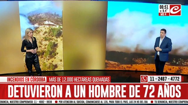 Incedios forestales en Córdoba: ya son más de 12 mil las hectáreas arrasadas por el fuego
