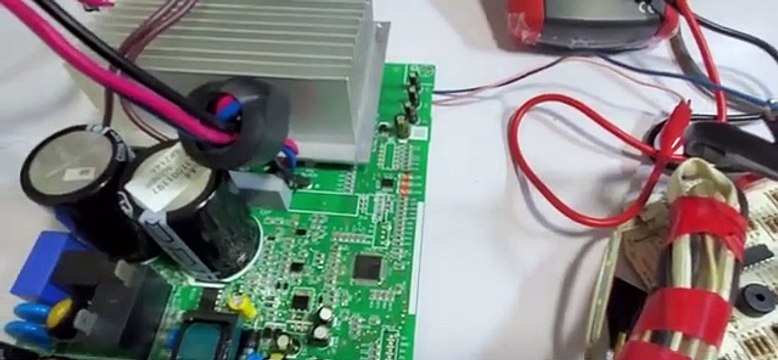 #84 Dc inverter Ac outdoor PCB IPM feed back capacitor checking_5