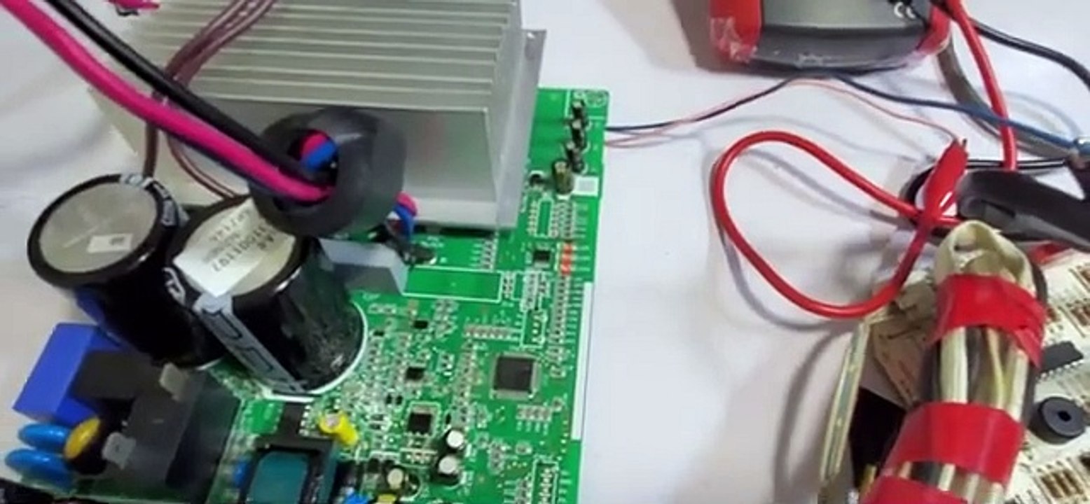 #84 Dc inverter Ac outdoor PCB IPM feed back capacitor checking_5