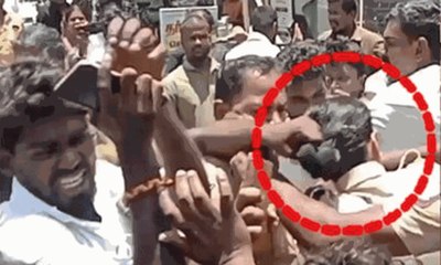 VIDEO: विरोध प्रदर्शन के दौरान भीड़ ने महिला डीएसपी के साथ मारपीट की, बाल खींचे