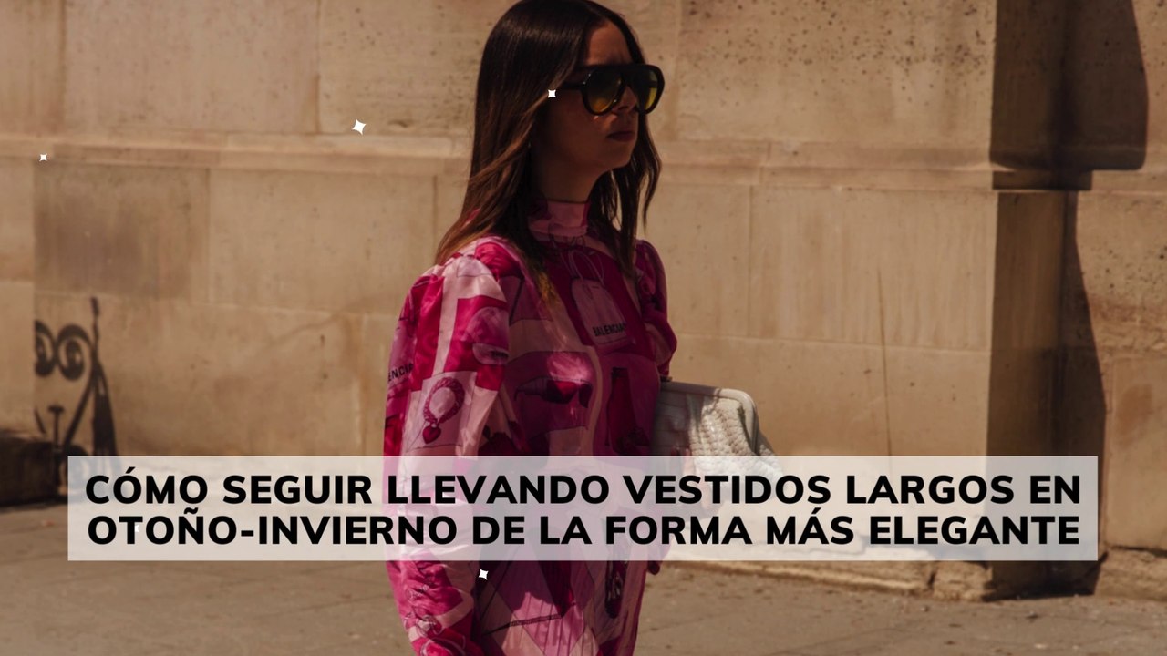 Cómo seguir llevando vestidos largos en otoño-invierno de la forma más elegante