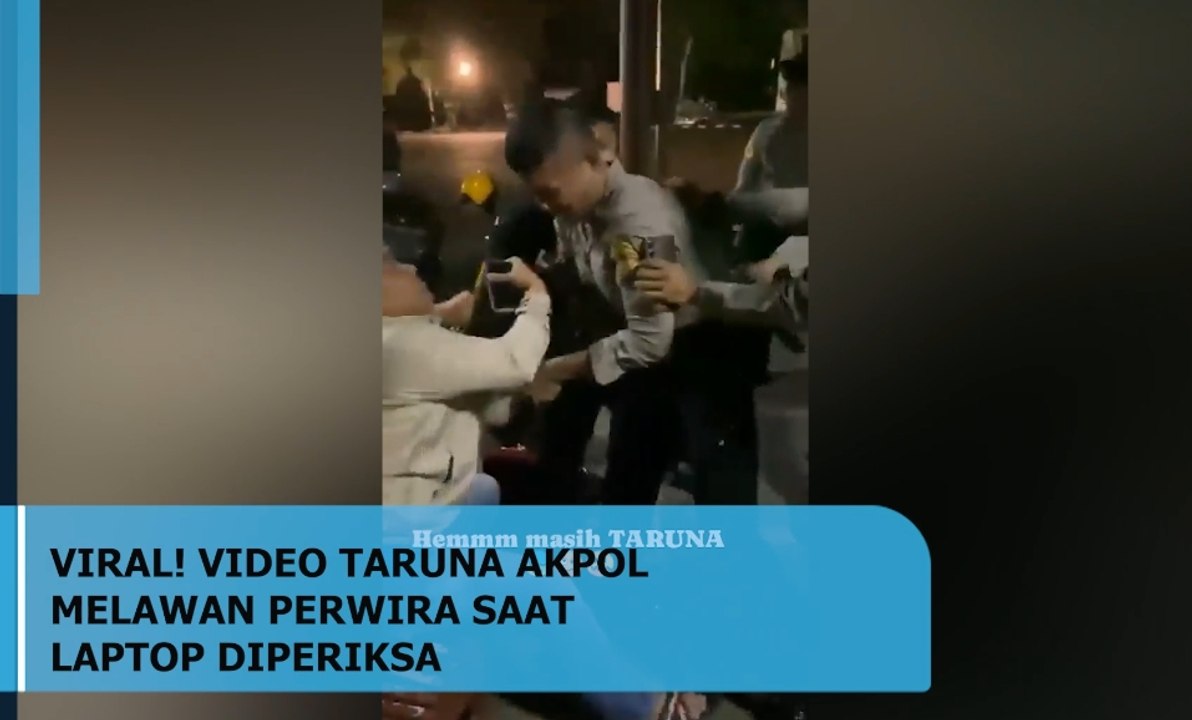 Viral! Video Taruna Akpol Lawan Seniornya Saat Laptop Diperiksa