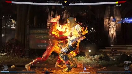 Injustice 2 - How to defeat Sub-zero with Firestorm - Superhero FXL Gameplay