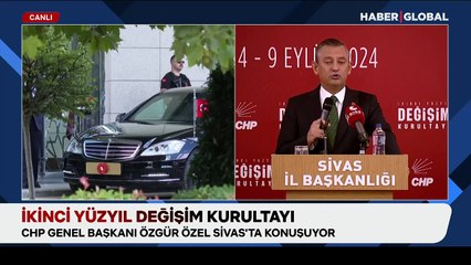 CHP lideri Özgür Özel Sivas'ta açıklamalarda bulundu