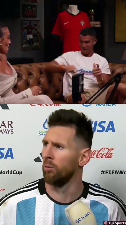 "¿Qué mirás bobo?": Cristiano Ronaldo imita a M...