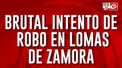 Brutal intento de robo en Lomas de Zamora: vecinos harto exigen más seguridad
