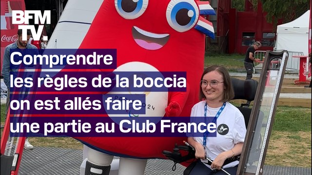 ROBIN DE BFM - Comprendre les règles de la boccia: notre reporter est allé faire une partie au Club France