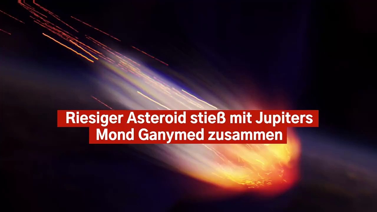 Riesiger Asteroid stieß mit Jupiters Mond Ganymed zusammen