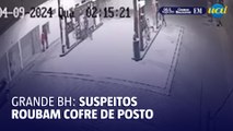 Suspeitos rendem frentistas e roubam cofre de posto de gasolina da Grande BH