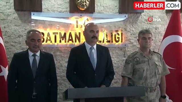 Batman Valisi Canalp, Ağustos ayı asayiş verilerini paylaştı
