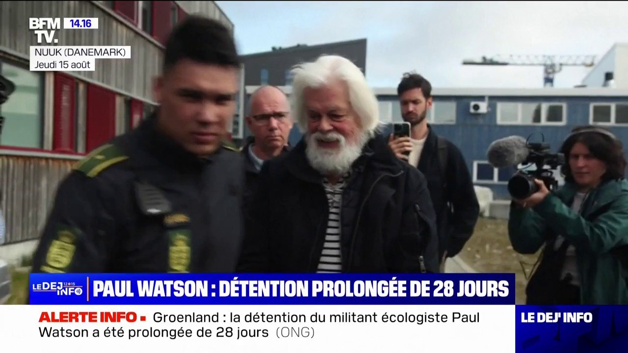 Le défenseur des baleines Paul Watson maintenu en détention pendant 28 jours supplémentaires