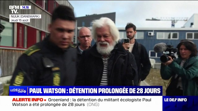 Le défenseur des baleines Paul Watson maintenu en détention pendant 28 jours supplémentaires