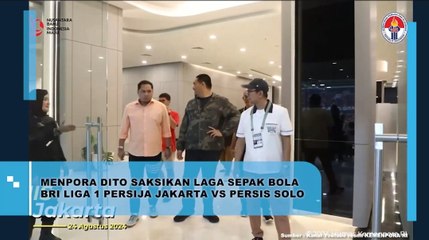 Menpora Dito Saksikan Saksikan Laga Persija Jakarta vs Persis Solo