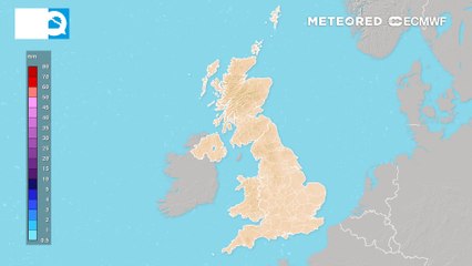 UK precipitation accumulated in early September