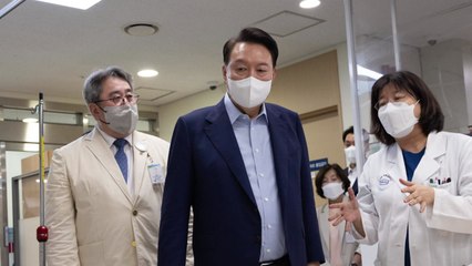윤 대통령, 조금 전 '응급실' 방문..."업무 강도 높은데 보상은 불공정" / YTN