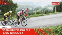 The breakaway is down to 3 - Stage 17 - La Vuelta 2024