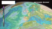 Fortes pluies orageuses en France.