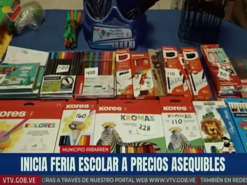 En el mcpio. Iribarren se realiza Feria Escolar con útiles a precios asequibles