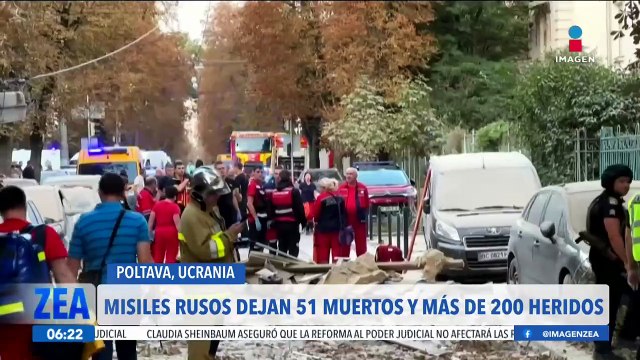 Misiles rusos dejan a 51 personas muertas y más de 200 heridos