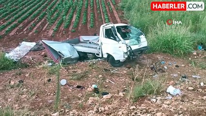 Tarım işçilerini taşıyan kamyonet şarampole uçtu: 1 ölü, 7'si ağır 22 yaralı