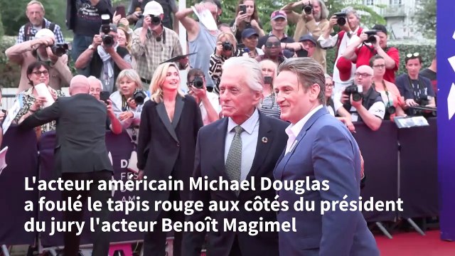 Michael Douglas sur le tapis rouge du 50e festival de Deauville