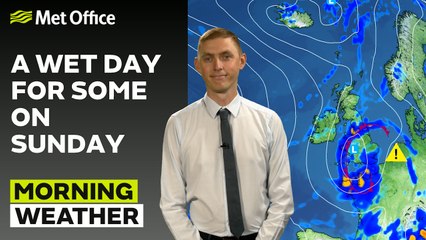 Met Office Morning Forecast 08/09/24 -  Thundery showers, but drier up north