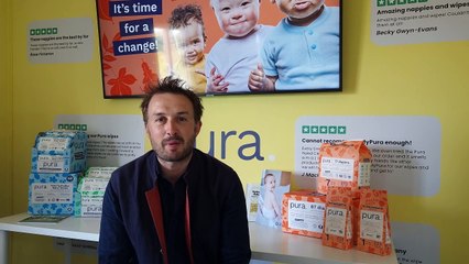 Businessman discusses nappy recycling scheme