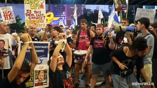 Tel Aviv, nuova manifestazione per chiedere il rilascio degli ostaggi
