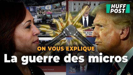 Download Video: Le duel entre Kamala Harris et Donald Trump passe aussi par une guerre des micros