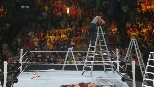 WWE Money In The Bank 2014 - Seth Rollins vs Dean Ambrose vs Rob Van Dam vs Dolph Ziggler vs Jack Swagger vs Kofi Kingston (Money In The Bank Ladder Match)