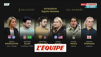 Les nommés au Trophée du meilleur entraîneur d'équipe féminine de l'année - Foot - Ballon d'Or 2024