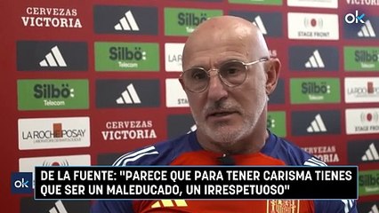 De la Fuente: "Parece que para tener carisma tienes que ser un maleducado, un irrespetuoso"