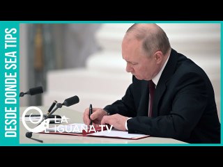 Reconocimiento: En medio del genocidio silenciado los líderes de Donetsk y Lugansk acudieron a Putin