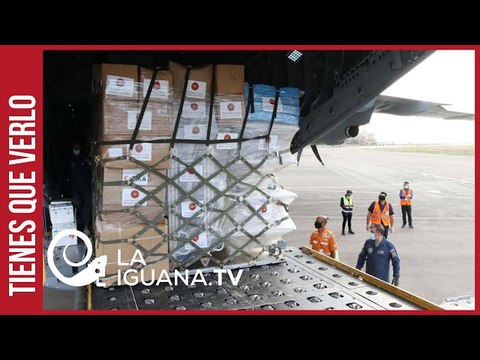 Llegaron desde China más de 16 toneladas de insumos médicos para tratar la COVID-19