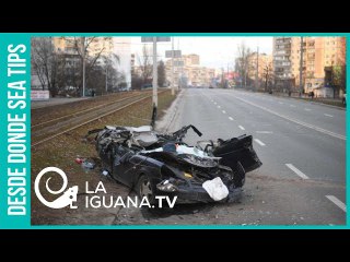 Sistema obsoleto: El tanque "ruso" que aplastó un carro en Kiev y que dejó gran impacto en la ONU